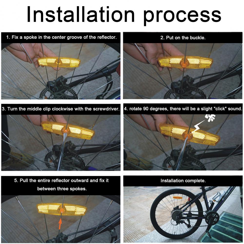 Spoke Reflector Set - Reflektor Peringatan Sepeda Set Reflektor Peringatan