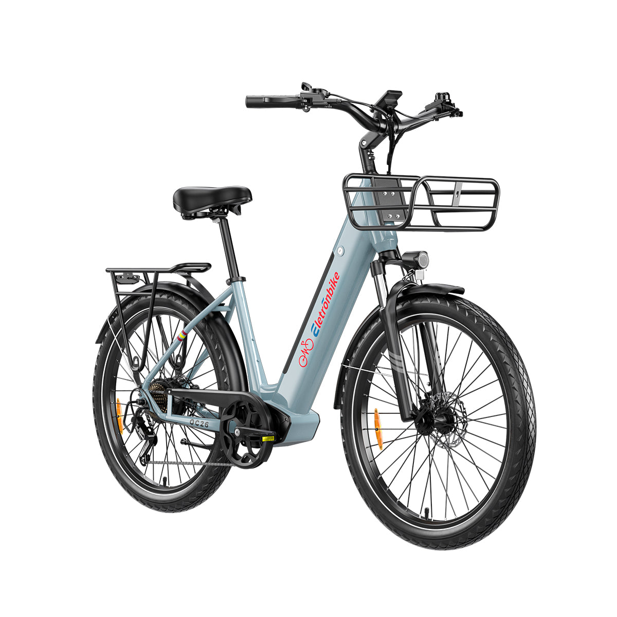 Commuter Biking - Motor Hub Belakang ELETRONBIKE OC26 Berbahan