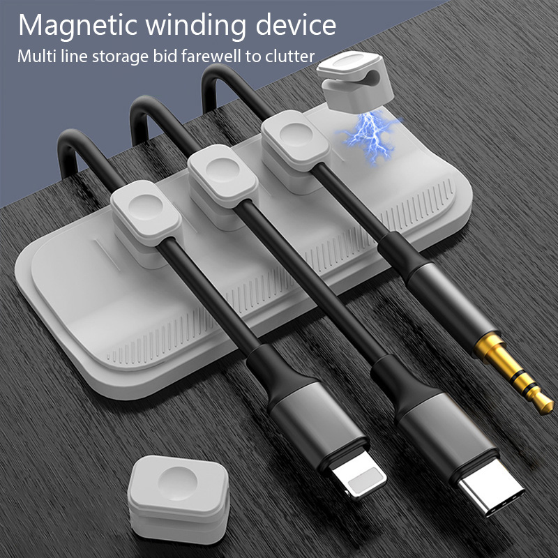 Cable Lock Flexible - Pengatur Kabel Magnetik, Manajemen Kabel USB,