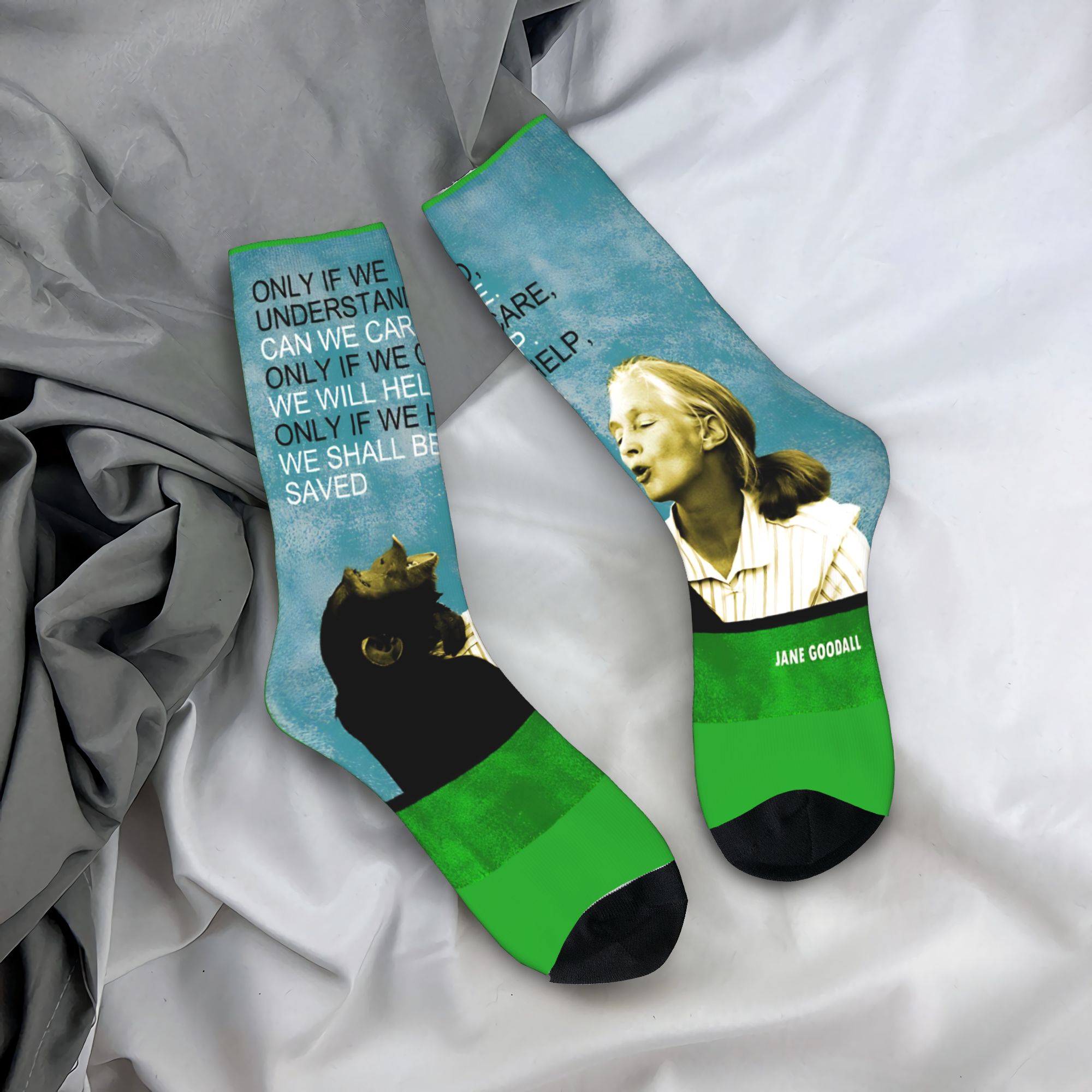 Cycling Quote - Kaos Kaki Jane Goodall, Kutipan Biologi