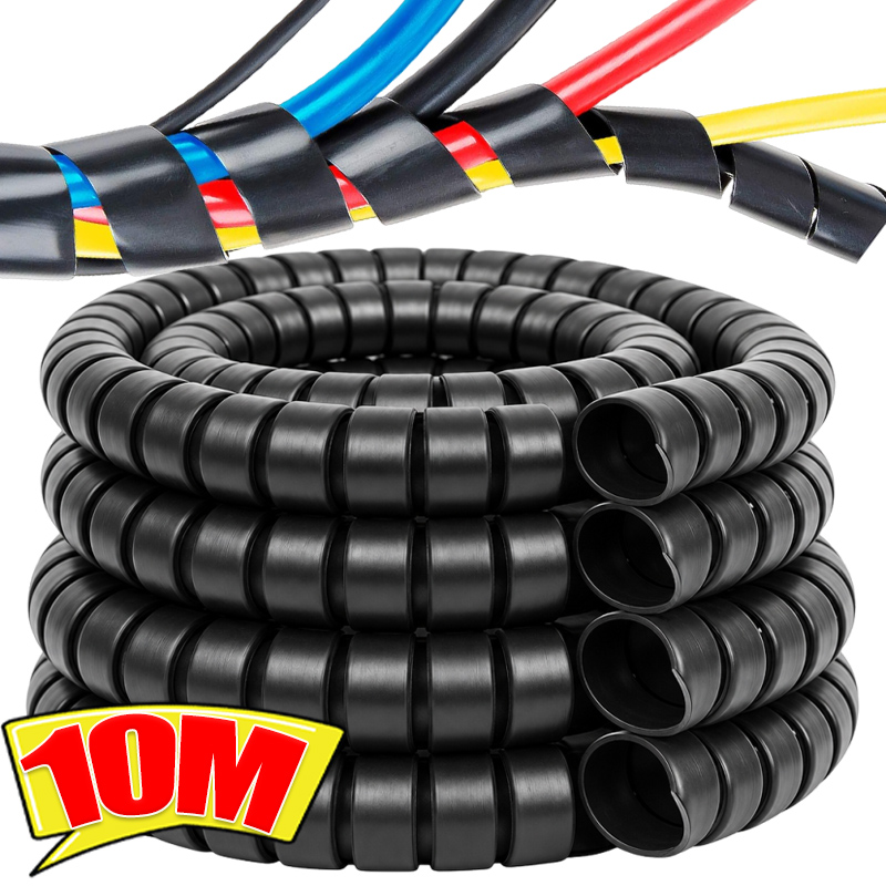 Cable Lock Flexible - Pembungkus Kabel Spiral Pelindung Kabel Kantor