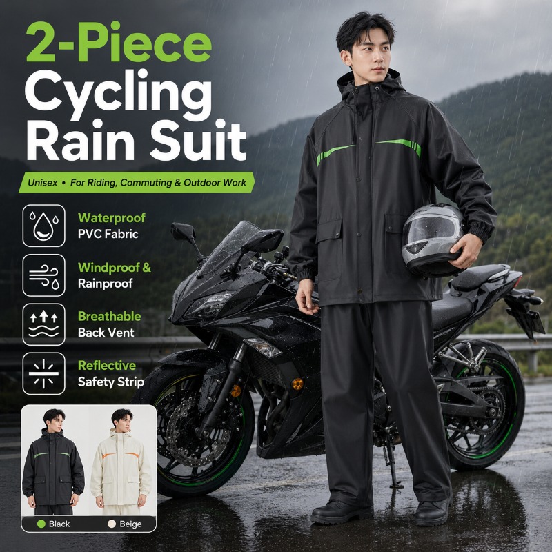 Cycling Commute Rain - Setelan Hujan Bersepeda Anti Air 2