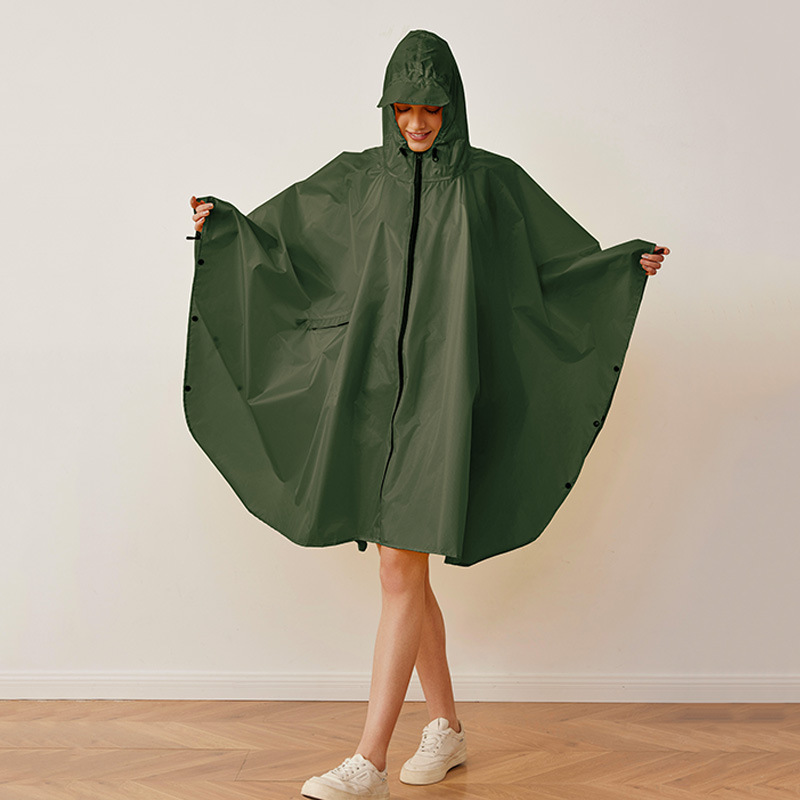 Cycling Rain Jacket Commute - Jas Hujan Wanita Bernapas Ringan Ponco