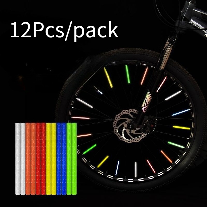 Spoke Reflector Set - 12Pcs/Set Reflektor Jari-jari Sepeda - Klip