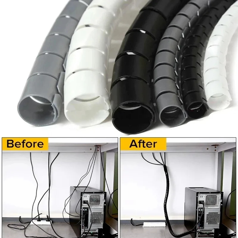 Cable Lock Flexible - 1/3 Buah 2M Pelindung Kabel Spiral
