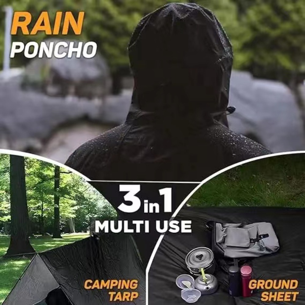 Cycling Rain Jacket Commute - Jas hujan ponco tahan air ringan,