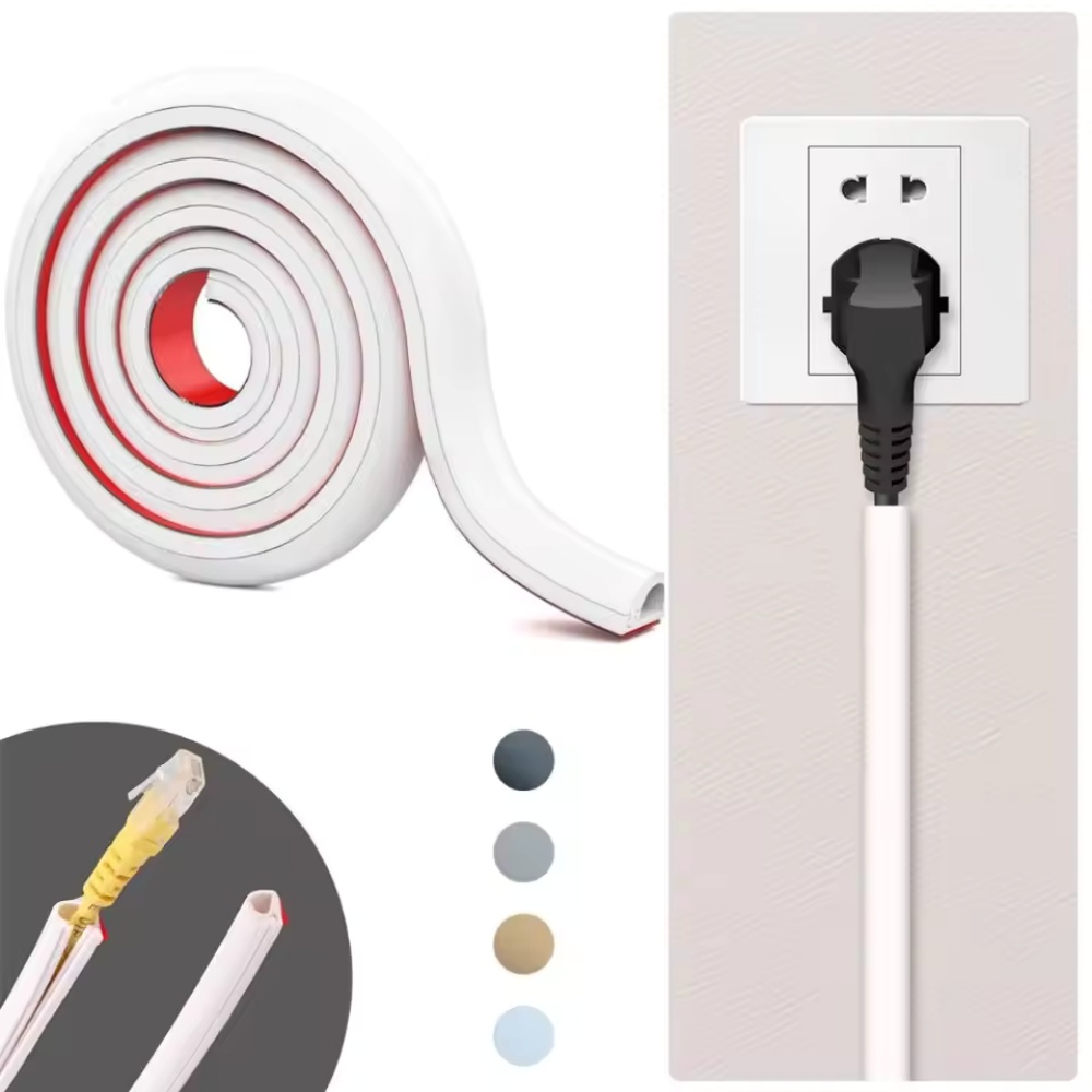 Cable Lock Flexible - 1 Buah 1M/39.37in Penutup Kabel Dinding
