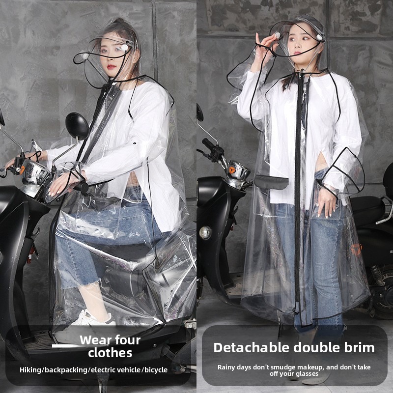 Jas Hujan EVA Transparan Berke - Cycling Commute Rain ulasan dan harga