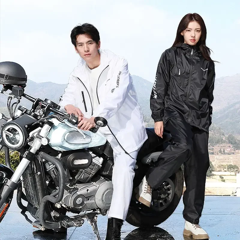 Set Jas Hujan Tipis Musim Pana - Cycling Rain Jacket Commute ulasan dan harga