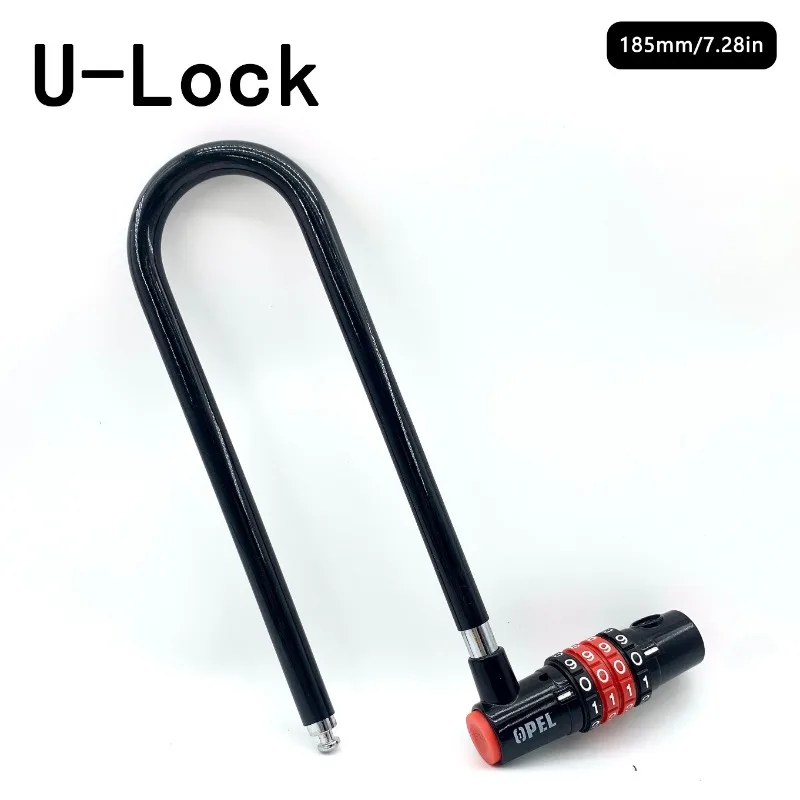 185mm/173mm/50mm Gembok U Bent - Cable Lock Flexible ulasan dan harga