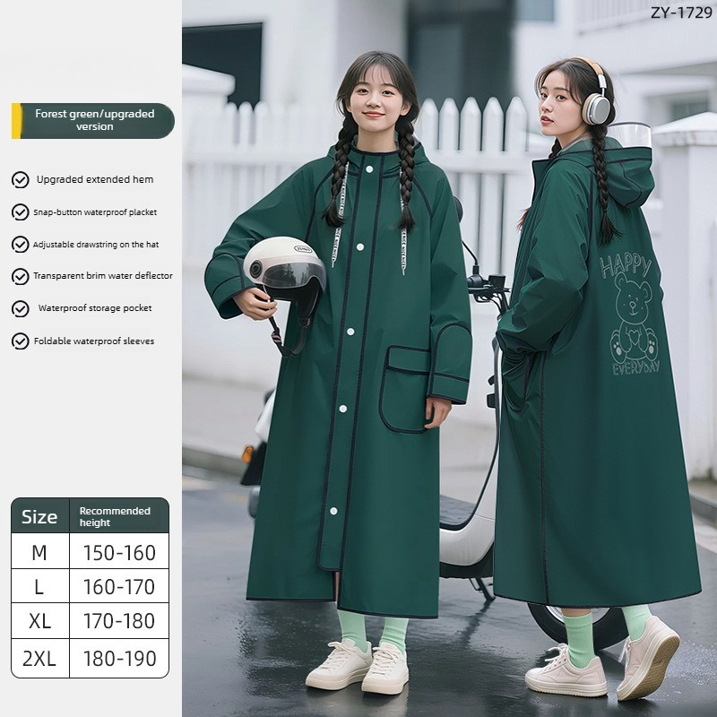 Jas Hujan EVA Tahan Air untuk  - Cycling Commute Rain ulasan dan harga
