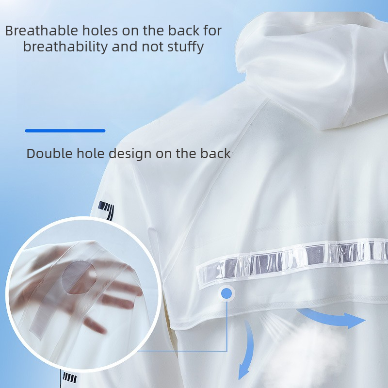 Setelan Jas Hujan Motor Dua Po - Cycling Rain Jacket Commute ulasan dan harga