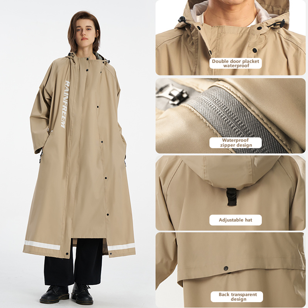 Ponco Hujan Tahan Air Panjang  - Cycling Rain Jacket Commute ulasan dan harga