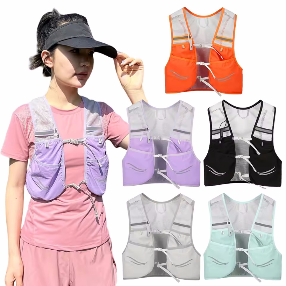 Rompi Lari Reflektif Tas Dada  - Reflective Vest Cycling ulasan dan harga