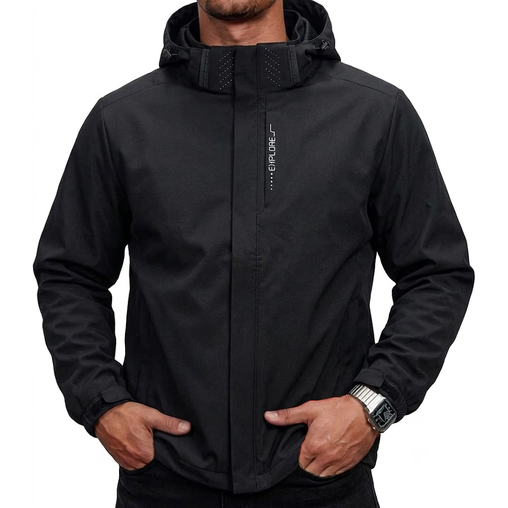 Jaket Taktis Anti Air Pria den - Cycling Rain Jacket Commute ulasan dan harga