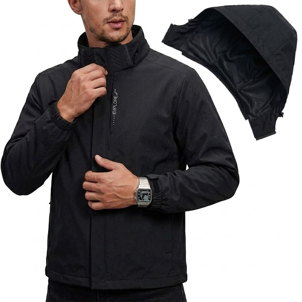 Jaket Taktis Anti Air Pria den - Cycling Rain Jacket Commute ulasan dan harga