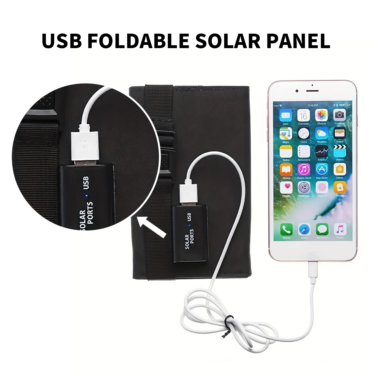 Panel Surya Lipat 20W 50W 60W  - Usb Charger Dynamo ulasan dan harga