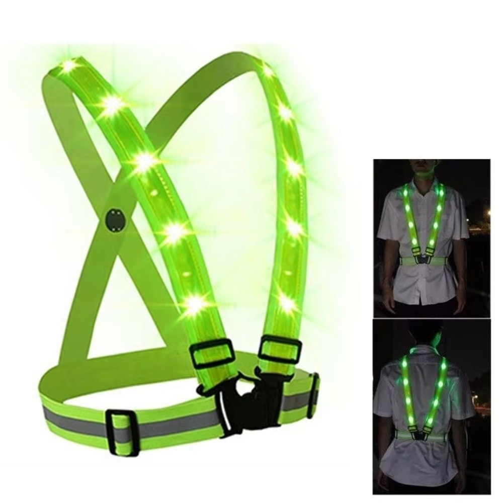 Rompi Keselamatan LED Polieste - Reflective Vest Cycling ulasan dan harga