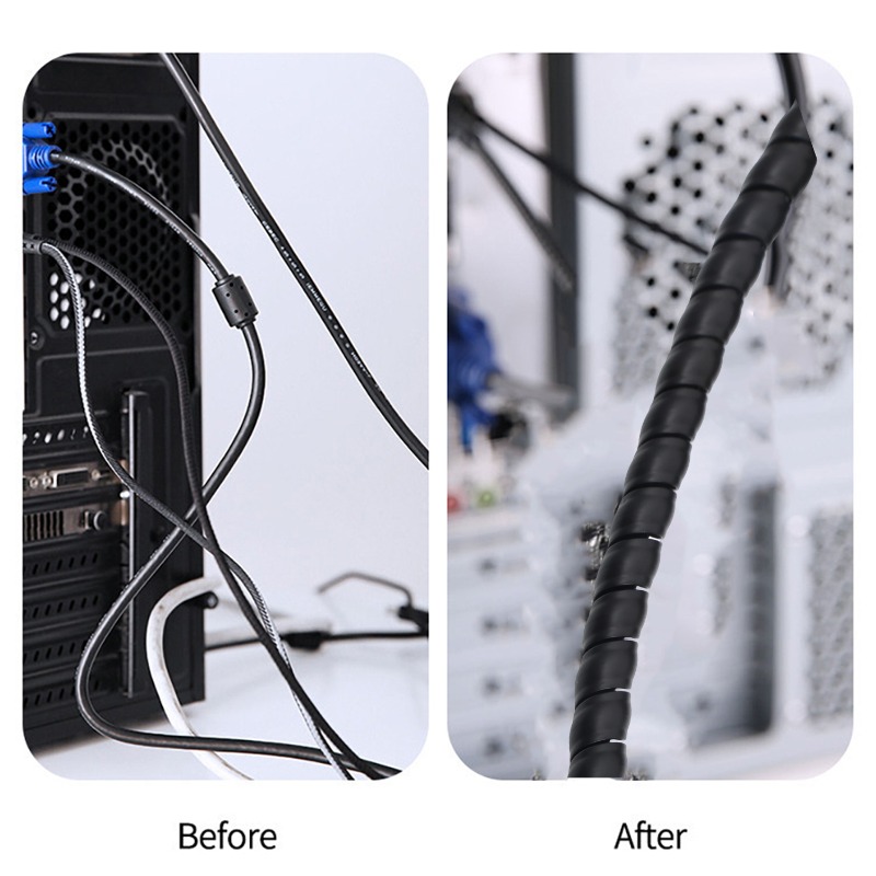 Pelindung Kabel Spiral Fleksib - Cable Lock Flexible ulasan dan harga