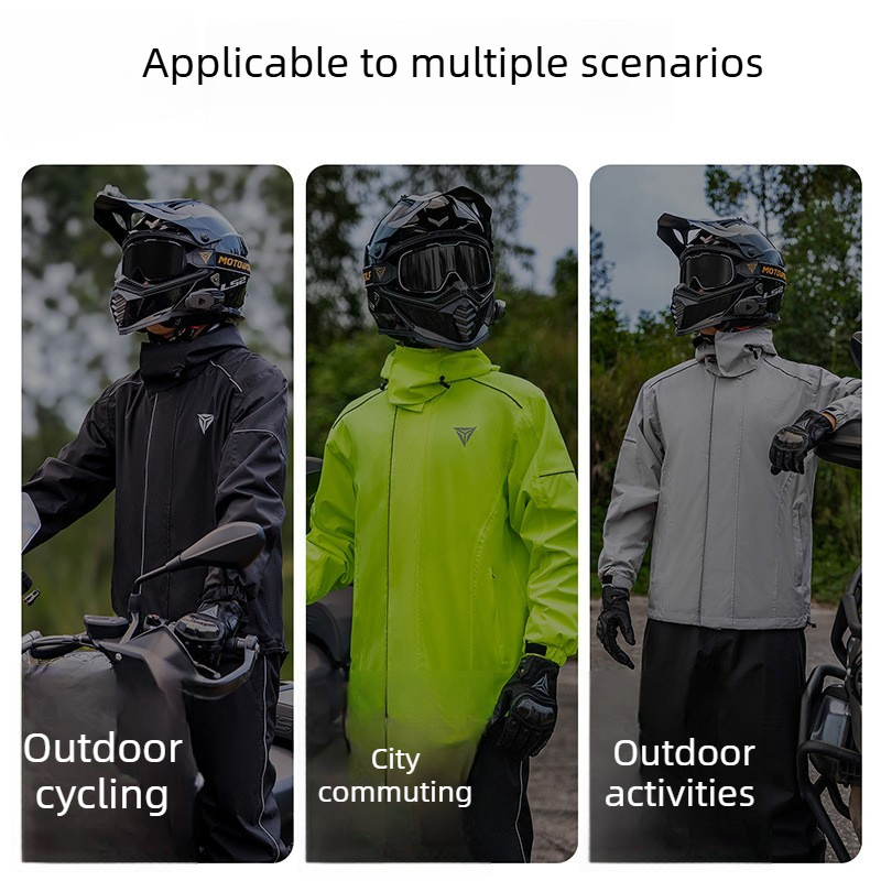 Setelan Jas Hujan Motor Anti A - Cycling Rain Jacket Commute ulasan dan harga