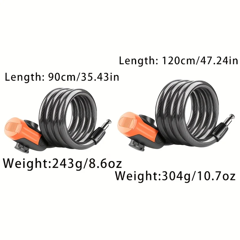 1SET Kunci Sepeda Kabel Baja B - Cable Lock Flexible ulasan dan harga