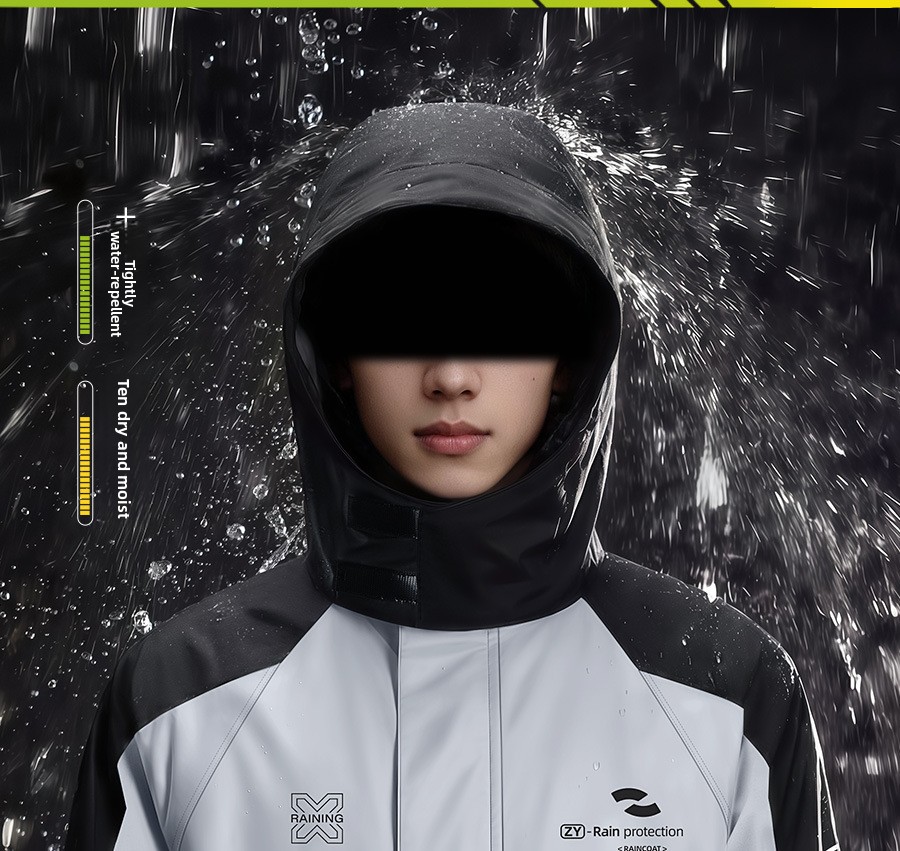 Setelan Jas Hujan Sepeda Motor - Cycling Rain Jacket Commute ulasan dan harga