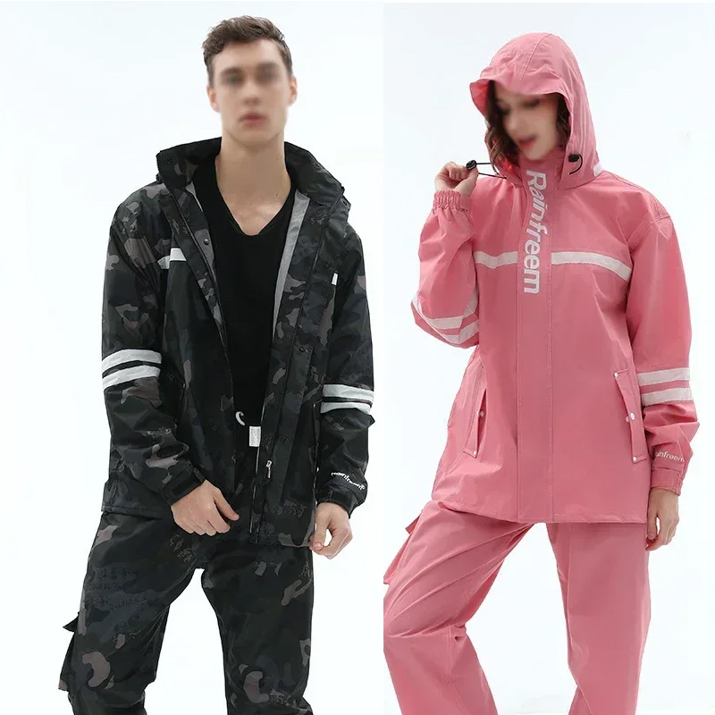 Jas hujan dewasa, perlengkapan - Cycling Rain Jacket Commute ulasan dan harga