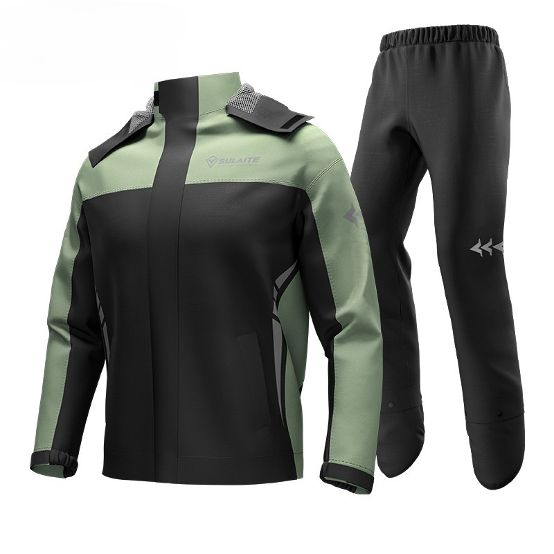 Setelan Jas Hujan Motor Oxford - Cycling Commute Rain ulasan dan harga