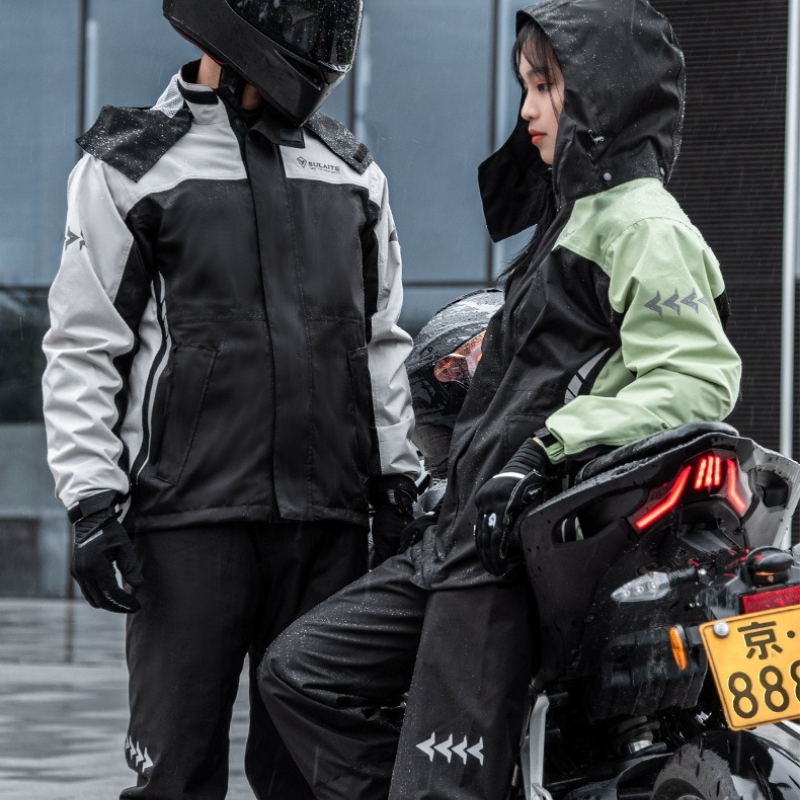 Setelan Jas Hujan Motor Oxford - Cycling Commute Rain ulasan dan harga