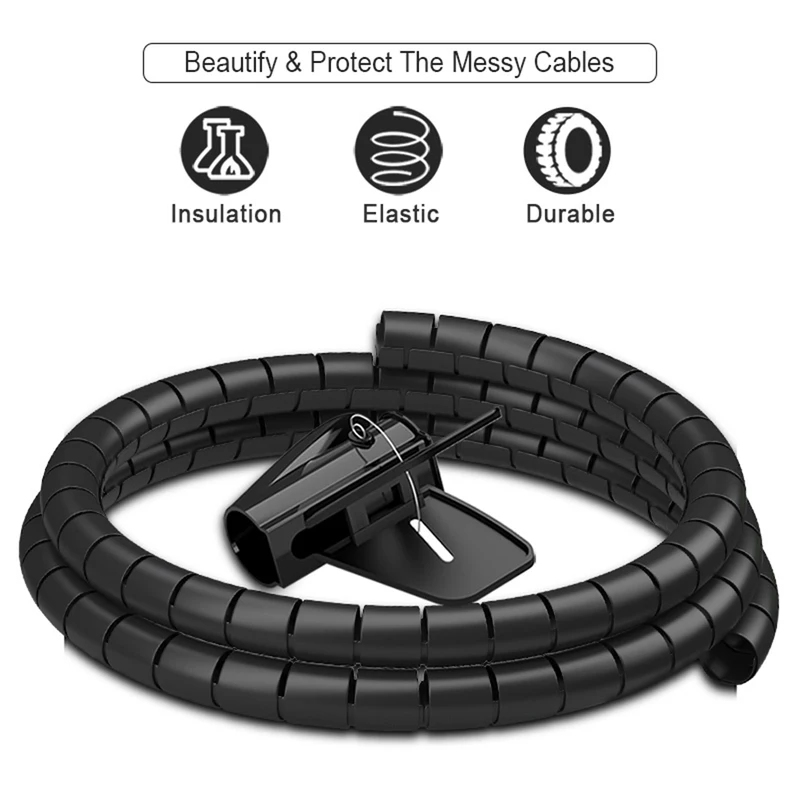 2M 16/10Mm Pelindung Kabel Spi - Cable Lock Flexible ulasan dan harga